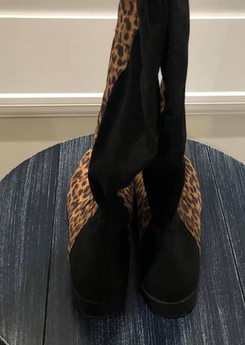 Unisa Leopard Print Boots