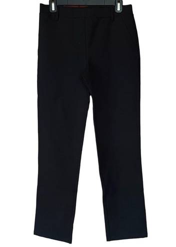 Quince Ultra Stretch Ponte Straight Leg Pant Black Size Medium Petite NEW