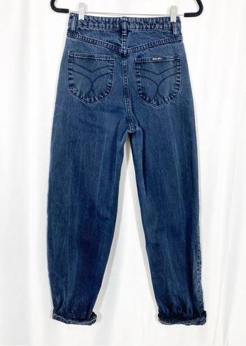 Rolla's Rolla’s Genie Super High Rise 80’s Balloon Leg Jeans: Shadow Black Darkest Blue