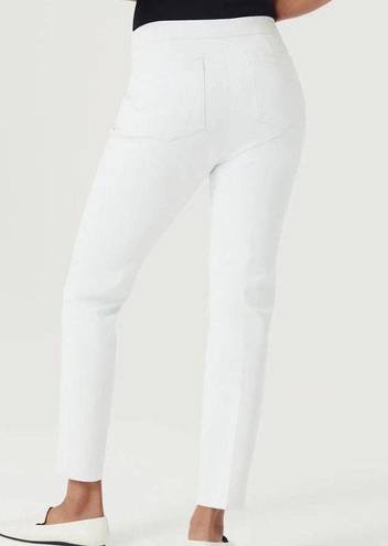 Spanx  On-the-Go Ankle Slim Straight White Ultimate Opacity Pants Size M