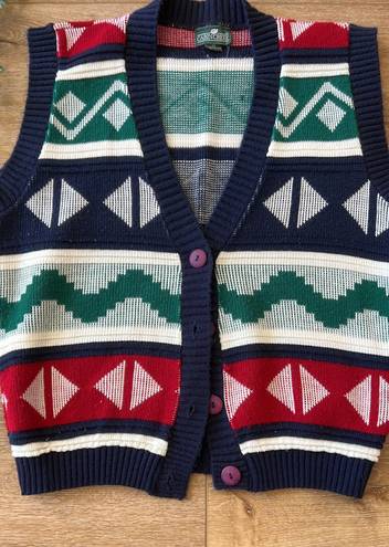 Cabin creek Vintage Christmas Knit Vest 