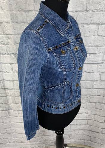 DKNY Jeans cotton blend button up denim jacket 