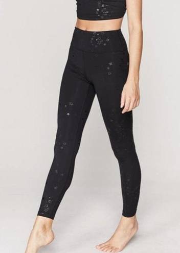 Spiritual Gangster  Starry Perfect High Waist Legging Black Small