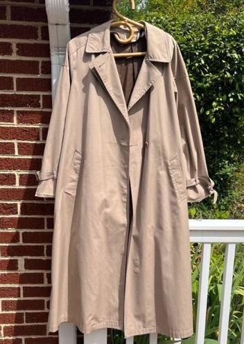 London Fog Vintage  Beige Trench Coat Women's 16