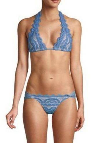 PilyQ New.  blue lace bikini bottoms. Size small 
Retails $76