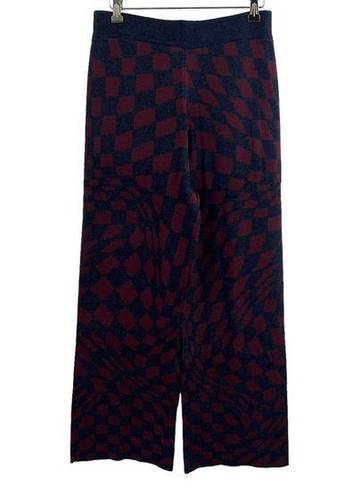 Daydreamer  Plum Berry Wave Sweater Knit Pants Large New