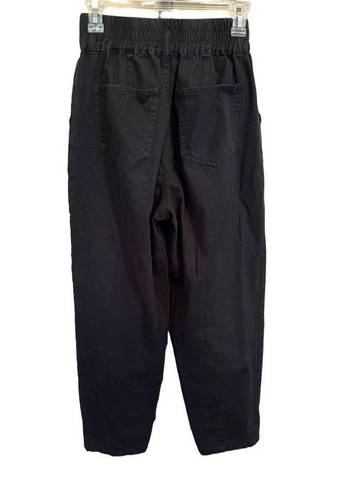 Pistola  Black Tapered Cropped Trousers - size Small