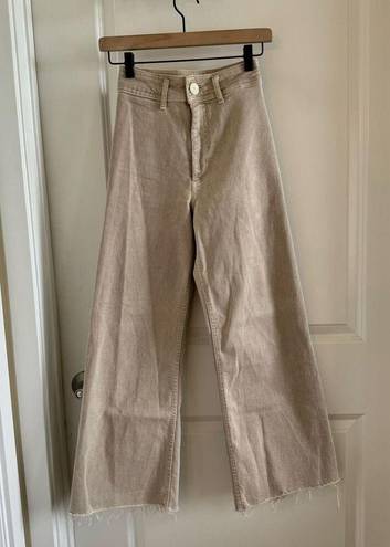 ZARA Marine Straight Jeans Tan