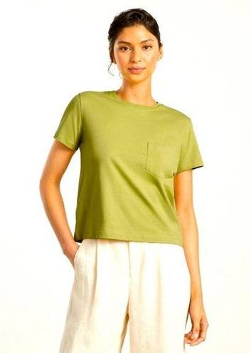 Everlane  Box cut crew neck T-shirt in yellow green Size S NWT