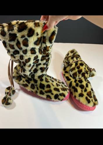 Betsey Johnson Cheetah Print Boots