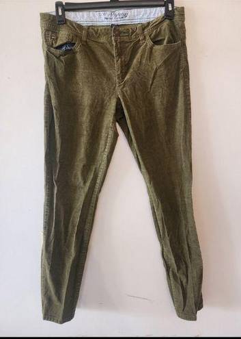 Tommy Hilfiger  corduroy classic skinny olive green pants size 12