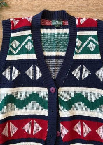 Cabin creek Vintage Christmas Knit Vest 