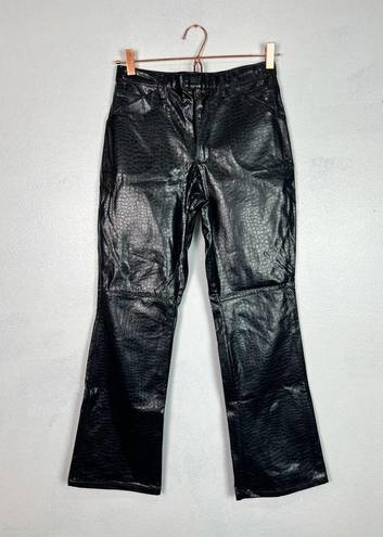 Xhilaration Vintage 90s Y2K Faux Croc Leather Pants 28" Waist