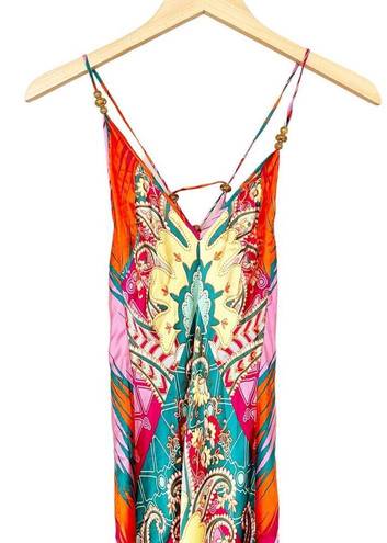 Marciano  Silk Multicolor Printed Maxi Dress Sz S