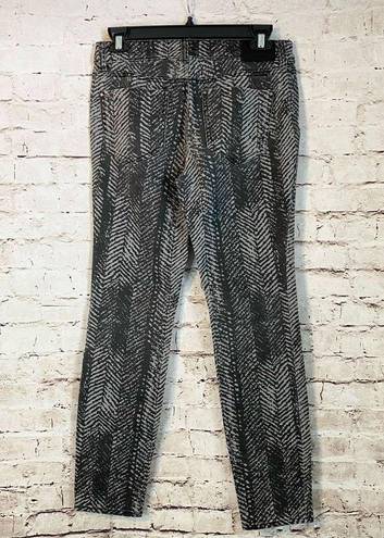 DKNY  Jeans Jeggings Skinny Black Gray Patterned Mid Rise Women’s Size 4