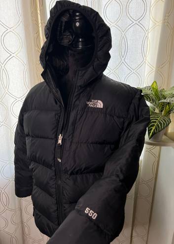 The North Face 550 Reversible Puffer Winter Coat Jacket