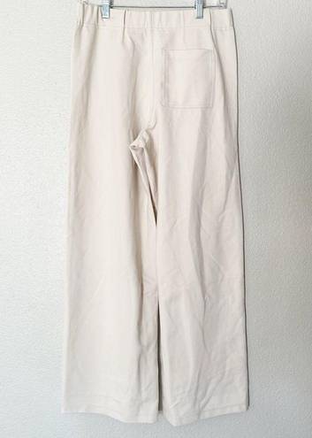 Madewell  Ponte Wide-Leg Pants Cream Size Medium