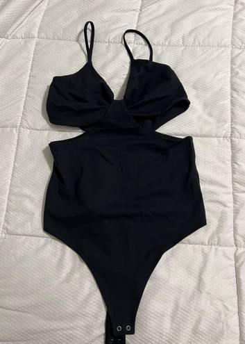 Abercrombie & Fitch  Soft A&F Collection Black Cutout Bodysuit