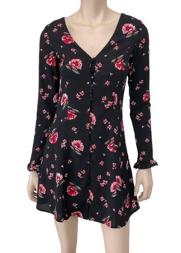 Divided Flowy Flowered Dress