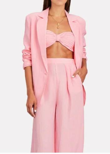 Petal NWT Ronny Kobo Mayah Bandeau Crop Top in  Pink