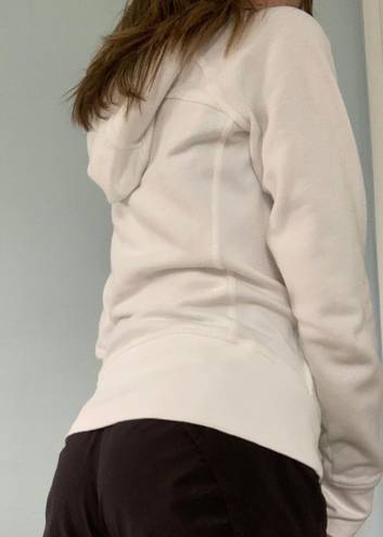 Lululemon White Scuba Hoodie