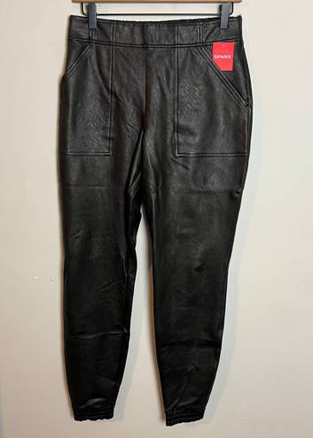 Spanx NWT - Faux Leather Jogger Pants Black