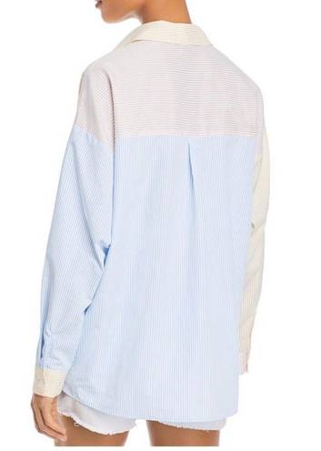 Lucy Paris | Color-Block Button Down Shirt