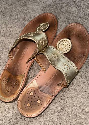 Jack Rogers Gold Sandals