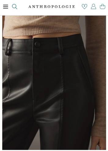 Anthropologie Mat & Nat Gwen Faux Leather Trousers