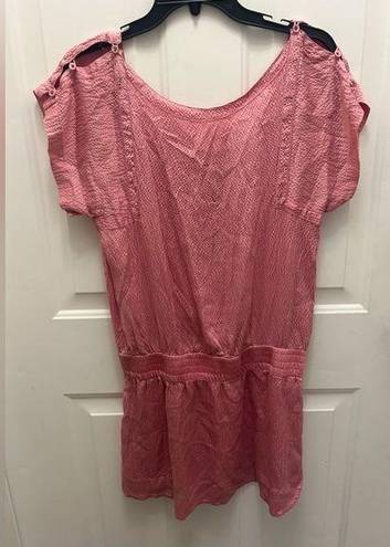 Rebecca Taylor Pink Silk Textured Dress