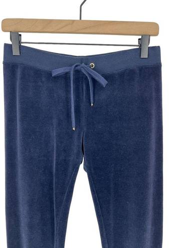 Juicy Couture  Blue Velour Snap Back Jogger Pants
