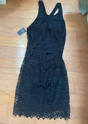 Hollister Black lace dress