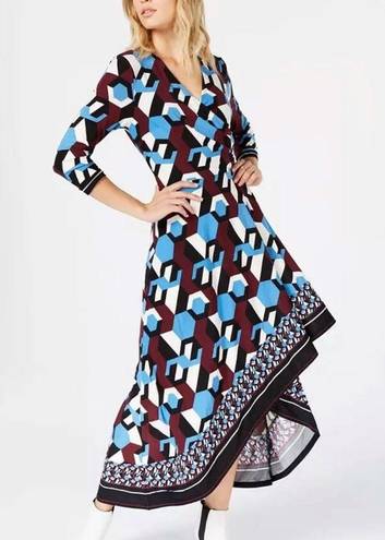 INC  International Concepts Dress Asymmetrical-Hem Geoprint Wrap Dress Sz 3X NWT