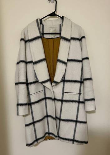 Anthropologie Elevenses Checkered Coat