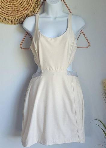 Outdoor Voices , Court Creamy White Cut Out Skort Tennis Dress, Size Medium