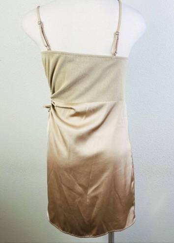 idem Ditto IDEM‎ DITTO Champagne Cut Out Slip Dress Size Medium
