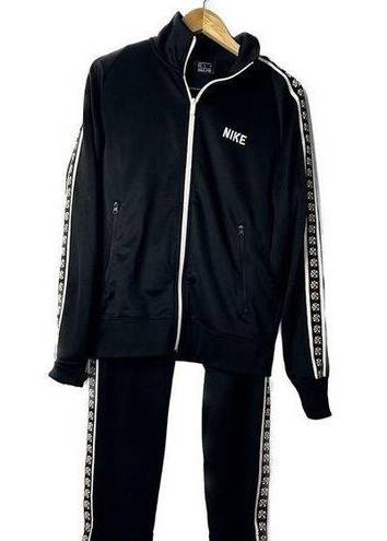 Nike  Track Suit Set Pants and Full Zip Jacket Swoosh Detail Medium