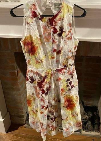 Hunter Bell ANTHROPOLOGIE  New York Sleeveless A Line Dress Floral Size 4