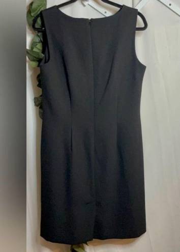 Karen Scott  Sleeveless knee-length dress black size 10 business office*