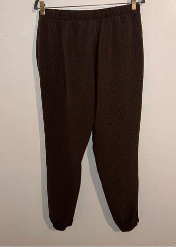 Apt. 9 Gray Business Casual textured/patterned jogger pants size Medium