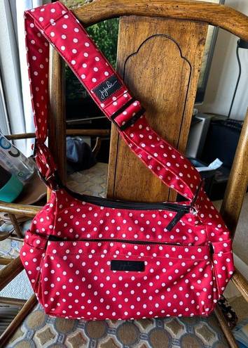 Onyx Jujube | Hobobe  Black Ruby Minnie Mouse Polka Dot Crossbody Bag