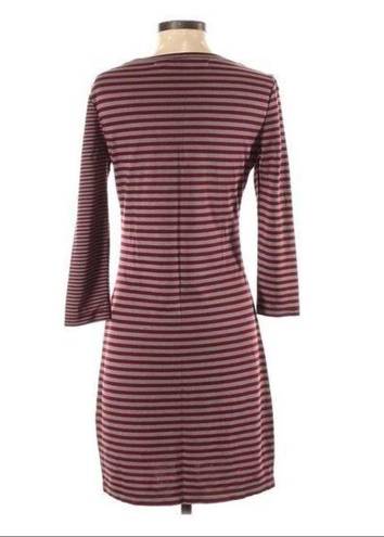 Chelsea and Violet  Fitted Striped Dress 3/4 Sleeve Jersey Size Small Sz S