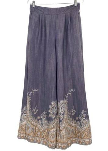 Wonderly  Wide Leg Pants Paisley Border