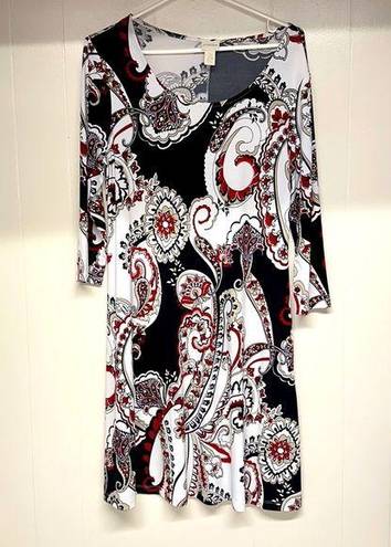 Chico's Chico’s Floral Print Dress Sz 0 3/4 Sleeve