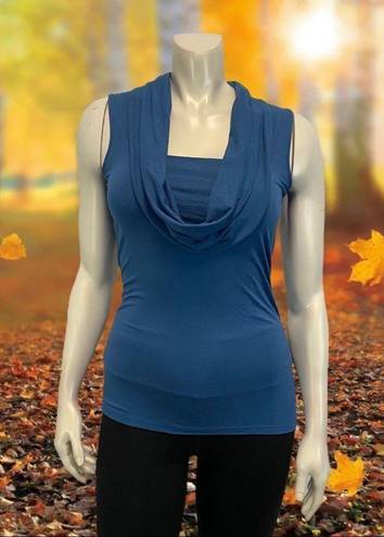 Cynthia Steffe Cynthia  Pale Blue Cowl Neck Top