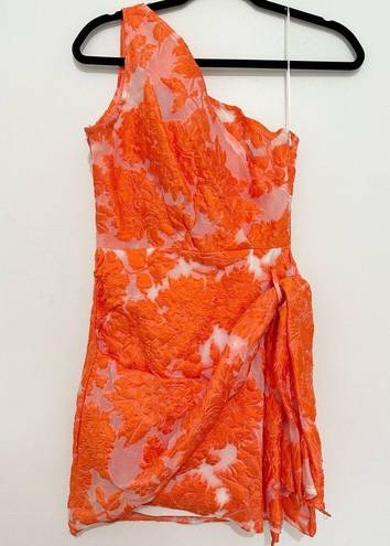 Hello Molly  MOVING ON OUT DRESS ORANGE mini size XS event wedding guest