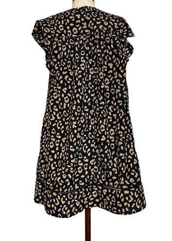 &merci &merci leopard babydoll dress