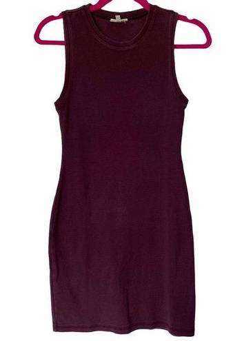 Wilfred Free  Women's Maroon Sleeveless Body Con MininDress Size Small