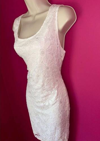 Tiana B  WHITE FLORAL LACE OVERLAY LINED DRESS WOMENS SIZE XL NWT