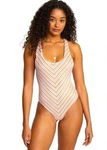 RVCA NWT  Racerback Swimsuit in Canyon Rose Size L/12‎